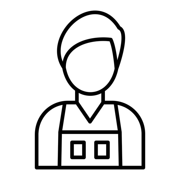 Diseño vectorial Estilo del icono del vendedor