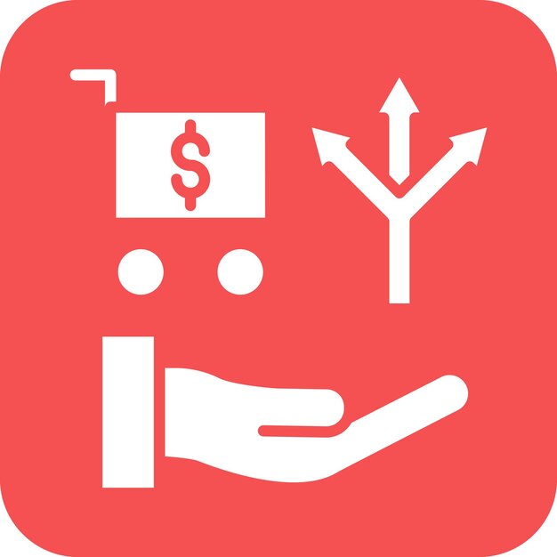 Diseño vectorial Estilo de icono de venta cruzado