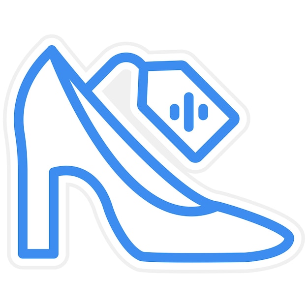 Diseño vectorial Estilo del icono de venta del talón