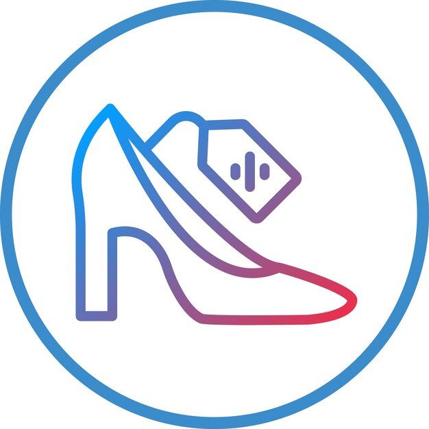 Diseño vectorial Estilo del icono de venta del talón