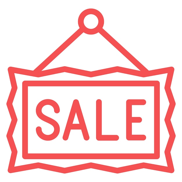 Diseño vectorial Estilo del icono de venta