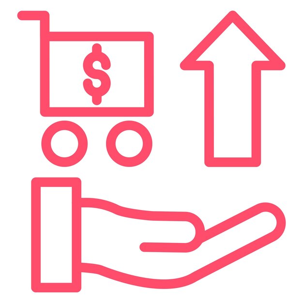 Diseño vectorial Estilo de icono de venta