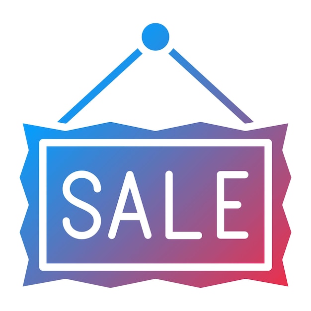 Diseño vectorial Estilo del icono de venta