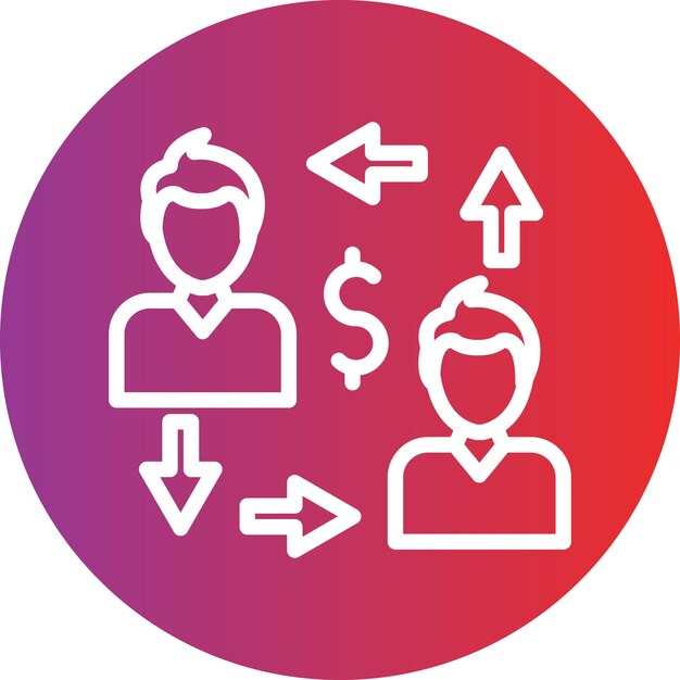 Diseño vectorial Estilo de icono de ventas complejo