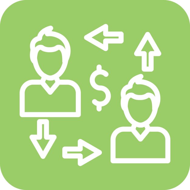 Diseño vectorial Estilo de icono de ventas complejo