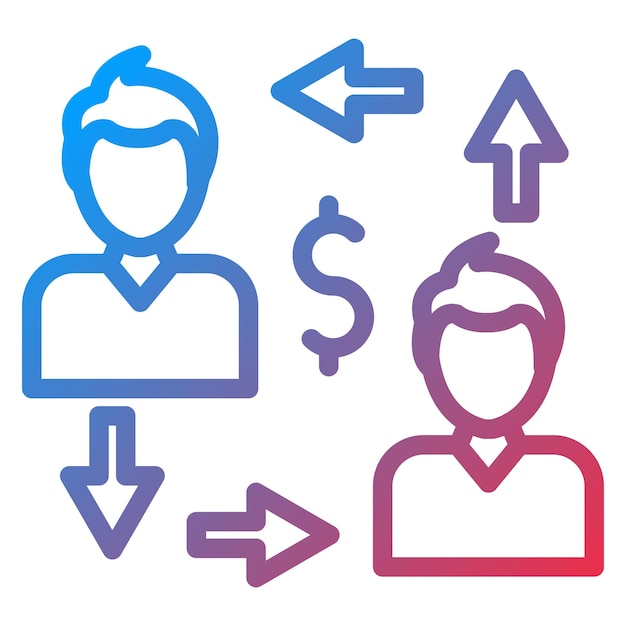 Diseño vectorial Estilo de icono de ventas complejo