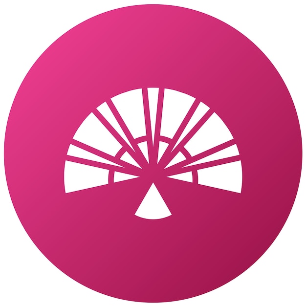 Diseño vectorial Estilo del icono del ventilador de la mano