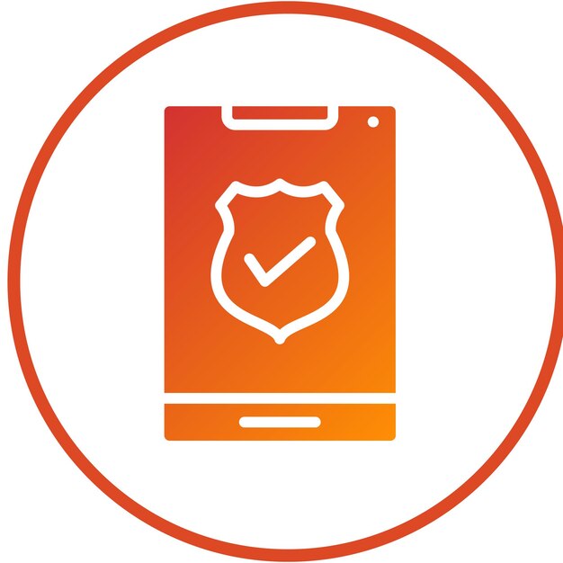 Diseño vectorial Estilo de icono verificado