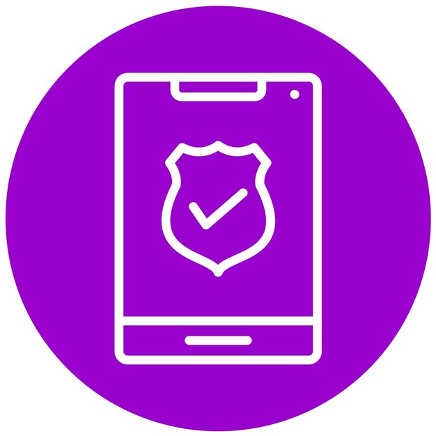 Diseño vectorial Estilo de icono verificado