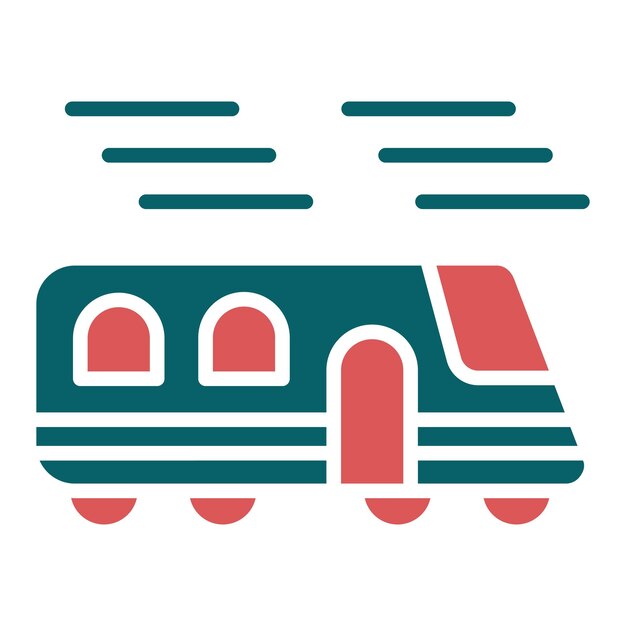 Diseño vectorial de estilo de icono de viaje de alta velocidad