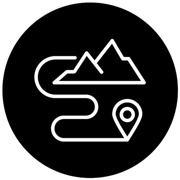 Diseño vectorial estilo de icono de viaje de bienestar