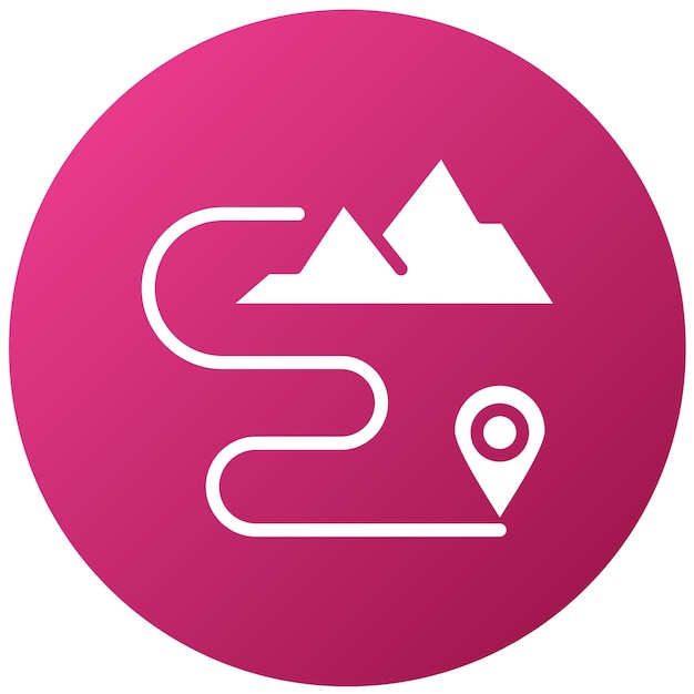 Diseño vectorial estilo de icono de viaje de bienestar