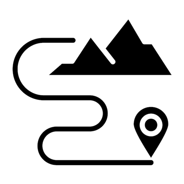 Diseño vectorial estilo de icono de viaje de bienestar