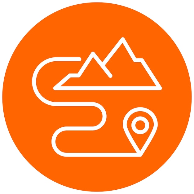 Diseño vectorial estilo de icono de viaje de bienestar