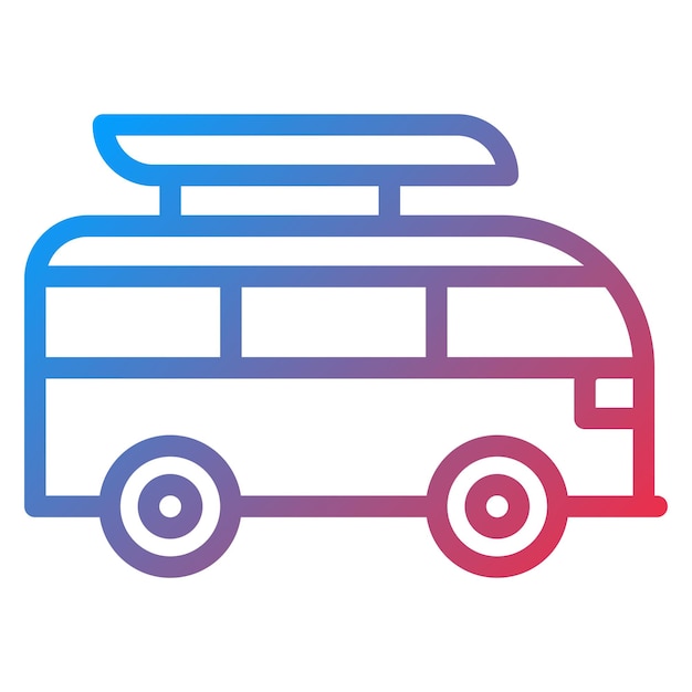 Diseño vectorial Estilo de icono de viaje