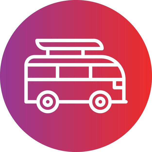 Diseño vectorial Estilo de icono de viaje
