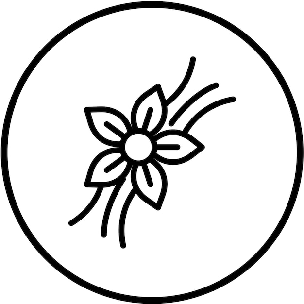 Diseño vectorial estilo de icono de vibra de vainilla