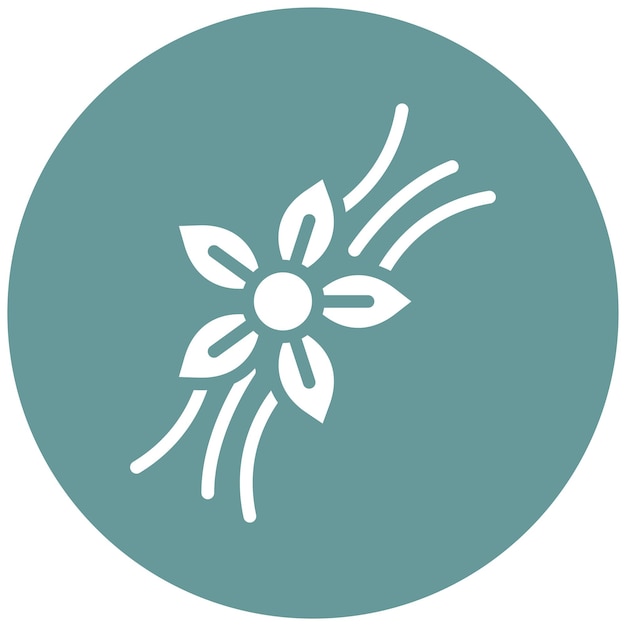 Diseño vectorial estilo de icono de vibra de vainilla
