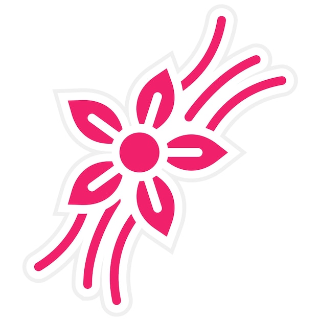 Diseño vectorial estilo de icono de vibra de vainilla