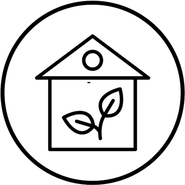 Diseño vectorial de estilo de icono de vida sostenible