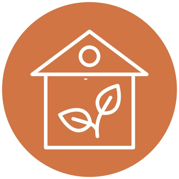 Diseño vectorial de estilo de icono de vida sostenible