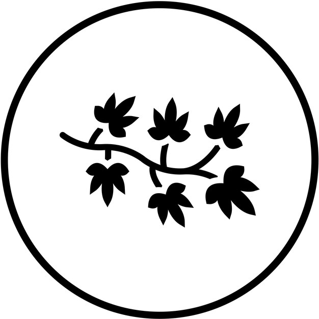 Diseño vectorial Estilo del icono de las vides