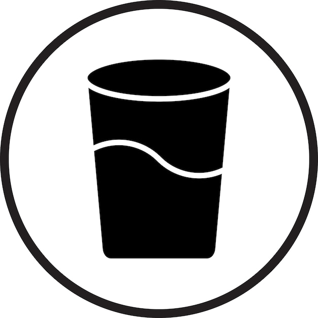 Diseño vectorial de estilo de icono de vidrio acuático