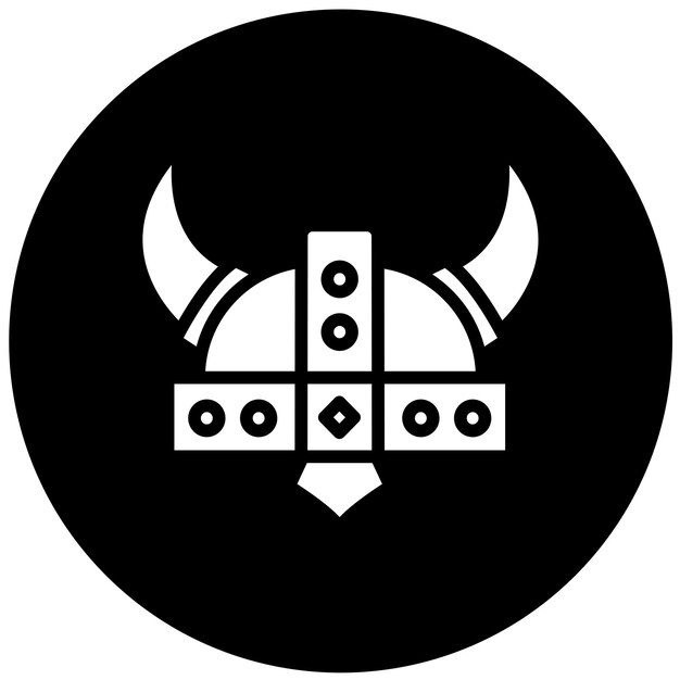 Diseño vectorial estilo icono vikingo