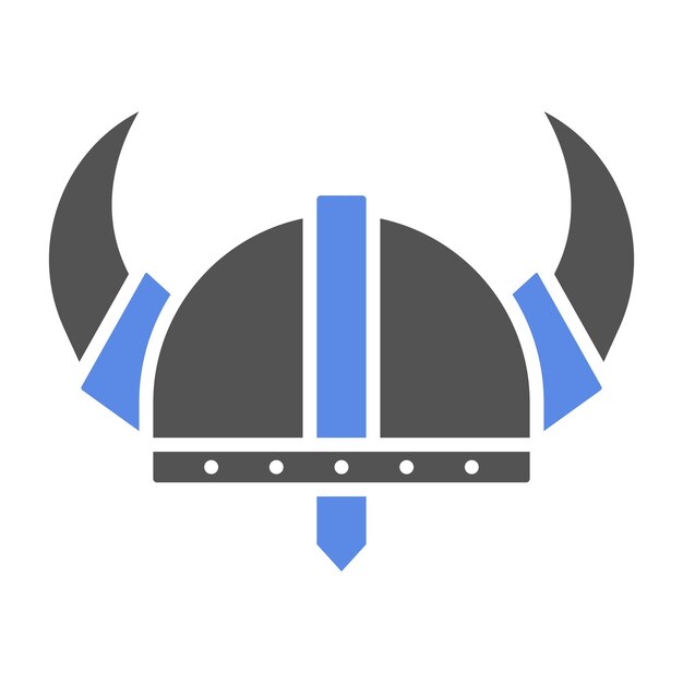 Diseño vectorial estilo icono vikingo