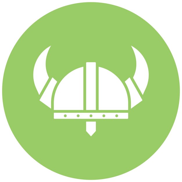Diseño vectorial estilo icono vikingo
