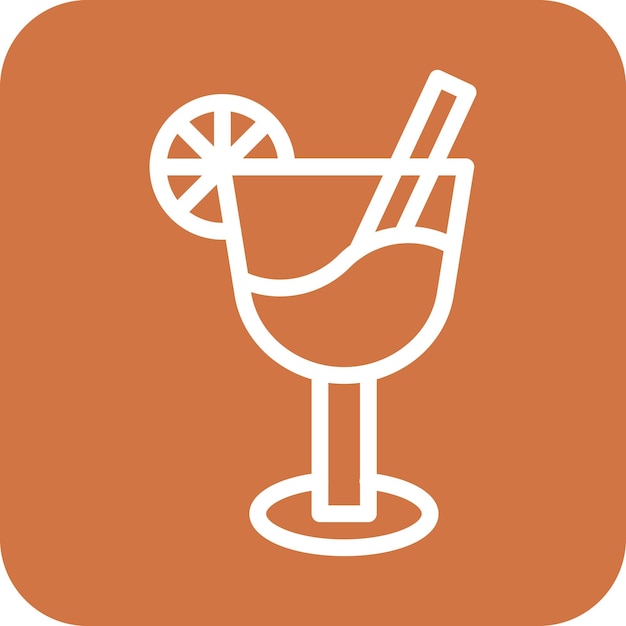 Diseño vectorial de estilo de icono de vino molido