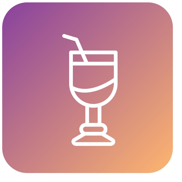 Diseño vectorial de estilo de icono de vino molido