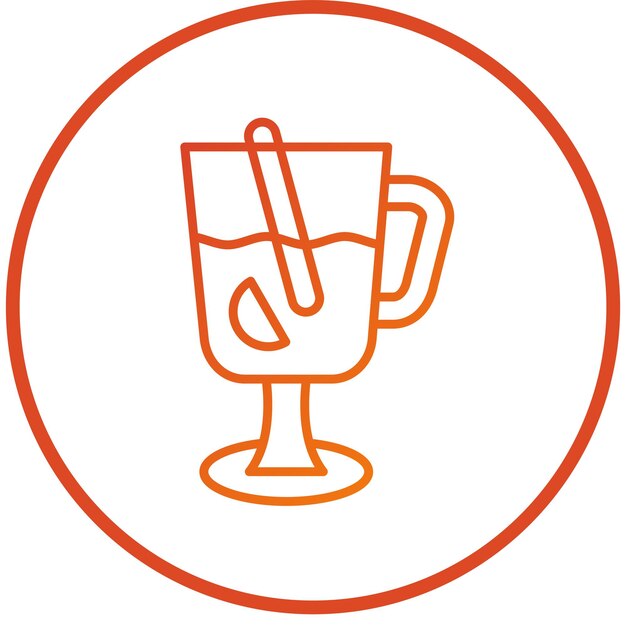 Diseño vectorial de estilo de icono de vino molido