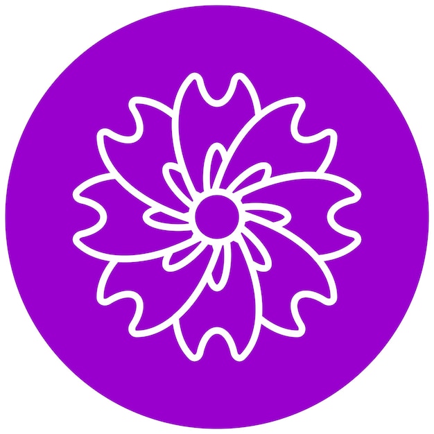 Diseño vectorial Estilo de icono violeta