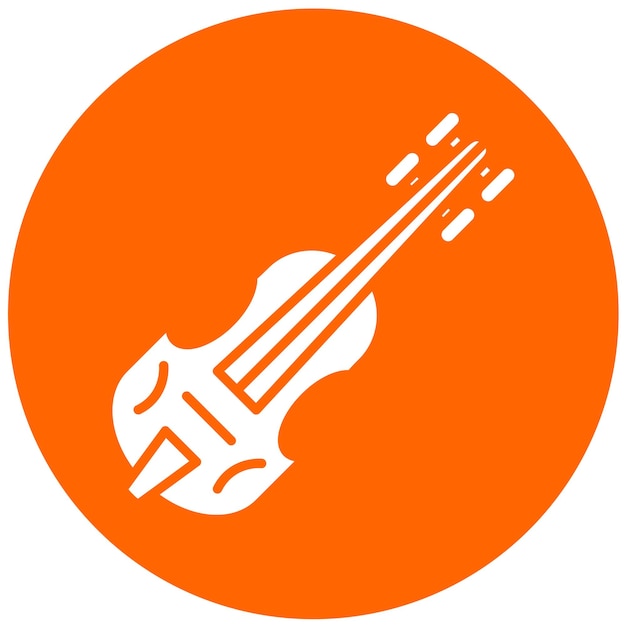 Diseño vectorial Estilo del icono del violín