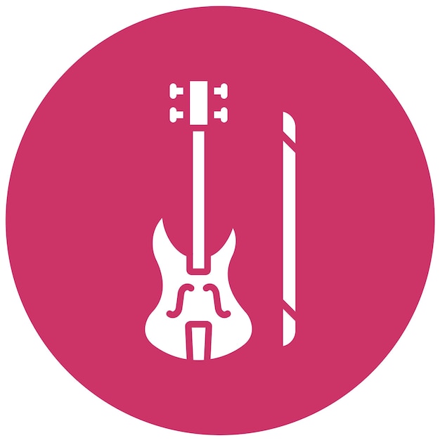 Diseño vectorial Estilo del icono del violín