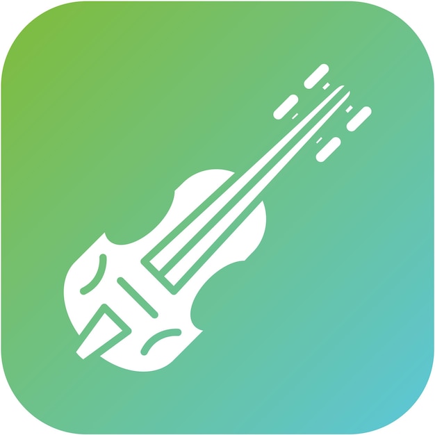Diseño vectorial Estilo del icono del violín