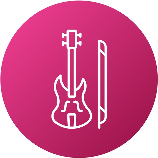 Diseño vectorial Estilo del icono del violín