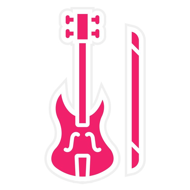 Diseño vectorial Estilo del icono del violín