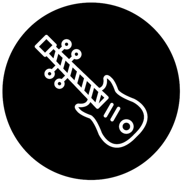 Diseño vectorial del estilo del icono del violonchelo