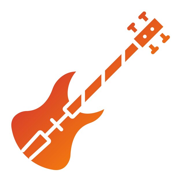 Diseño vectorial del estilo del icono del violonchelo