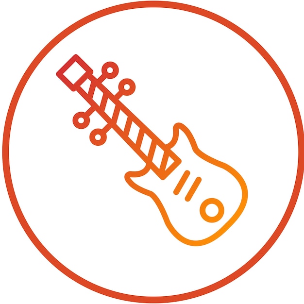 Diseño vectorial del estilo del icono del violonchelo