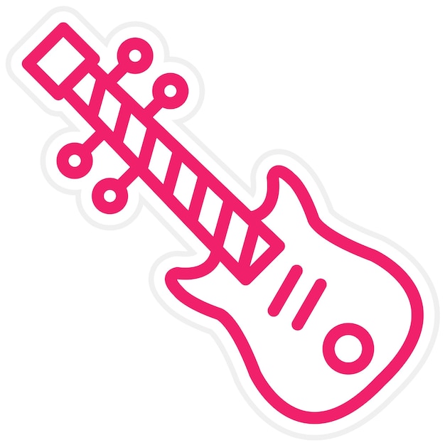Diseño vectorial del estilo del icono del violonchelo
