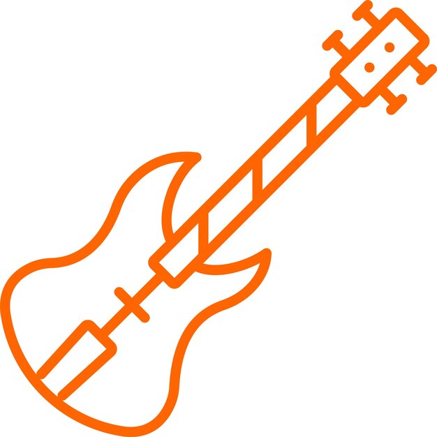 Diseño vectorial del estilo del icono del violonchelo