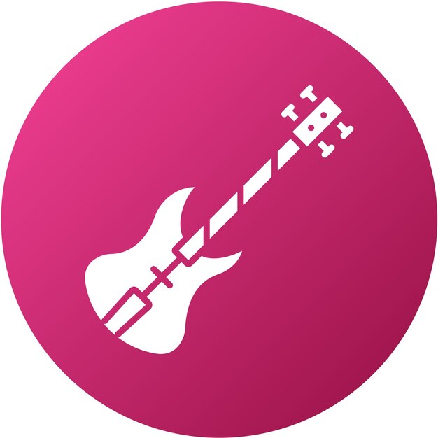 Diseño vectorial del estilo del icono del violonchelo