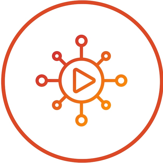 Diseño vectorial Estilo de icono viral