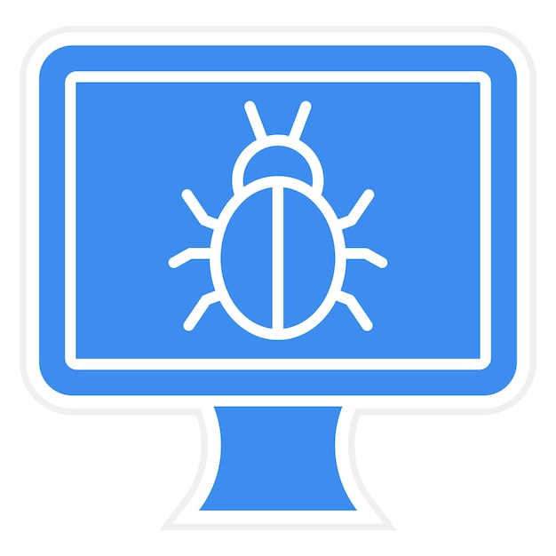 Diseño vectorial Estilo del icono del virus