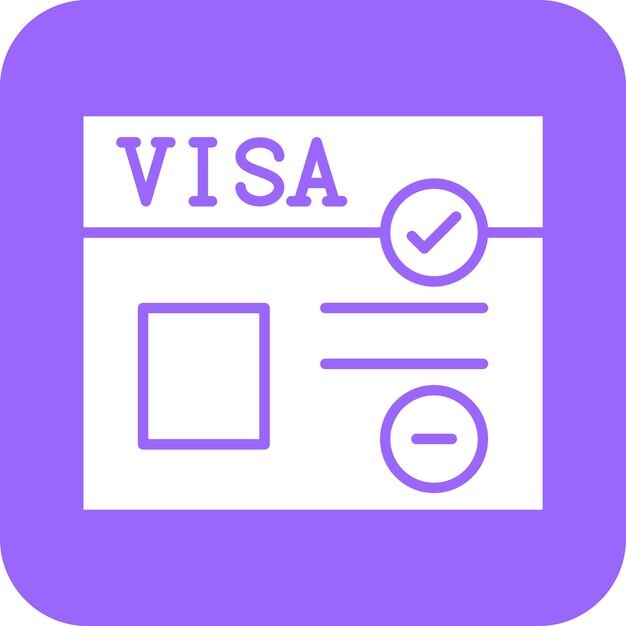 Diseño vectorial Estilo del icono de Visa