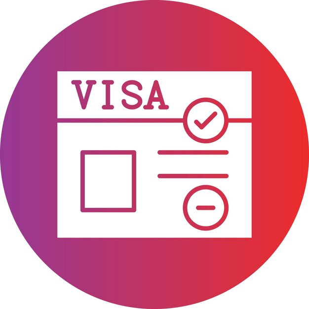 Diseño vectorial Estilo del icono de Visa