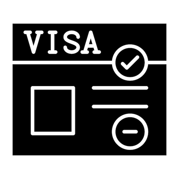 Diseño vectorial Estilo del icono de Visa